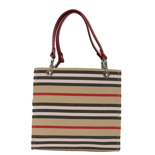 Burberry Cabas Brand Canvas White Handbag