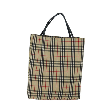 Burberry Nova Brand Canvas White Tote Bag Style 6