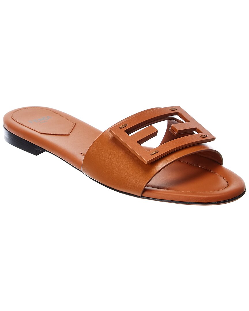 Fendi Ff Leather Sandal Rovelle Bags