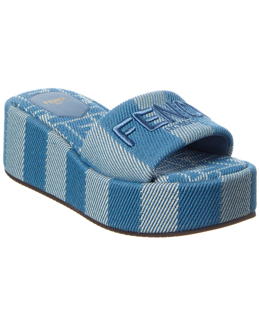 Fendi Sunshine Canvas Platform Sandal Rovelle Bags