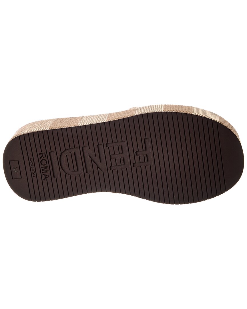 Fendi Sunshine Canvas Platform Sandal Rovelle Bags