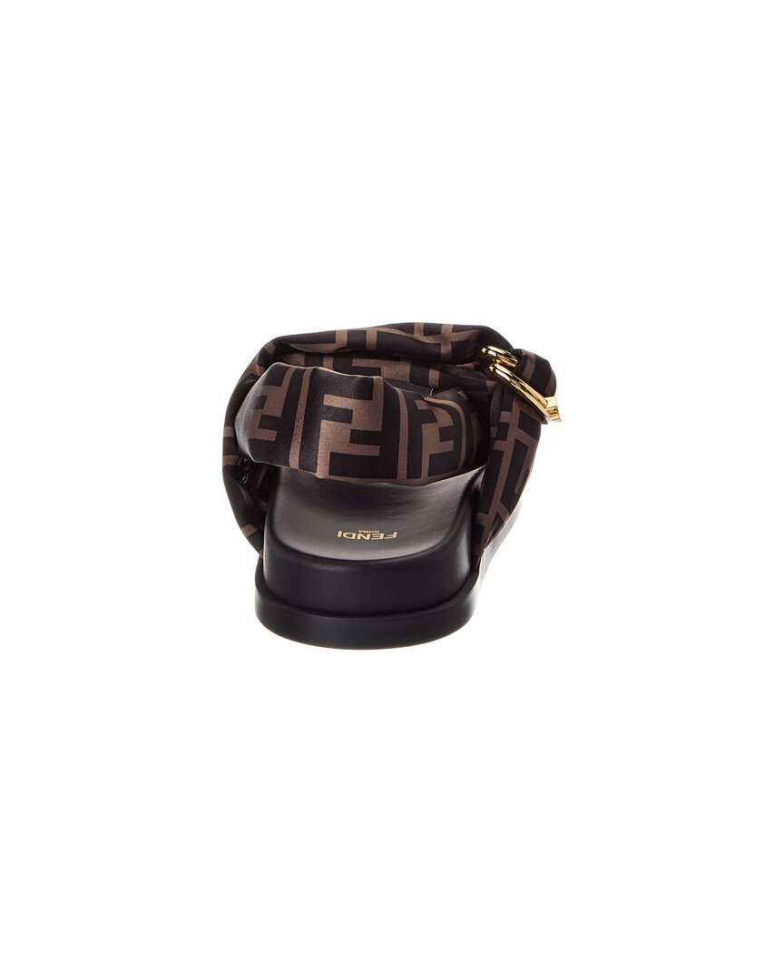Fendi Feel Ff Satin Sandal Rovelle Bags