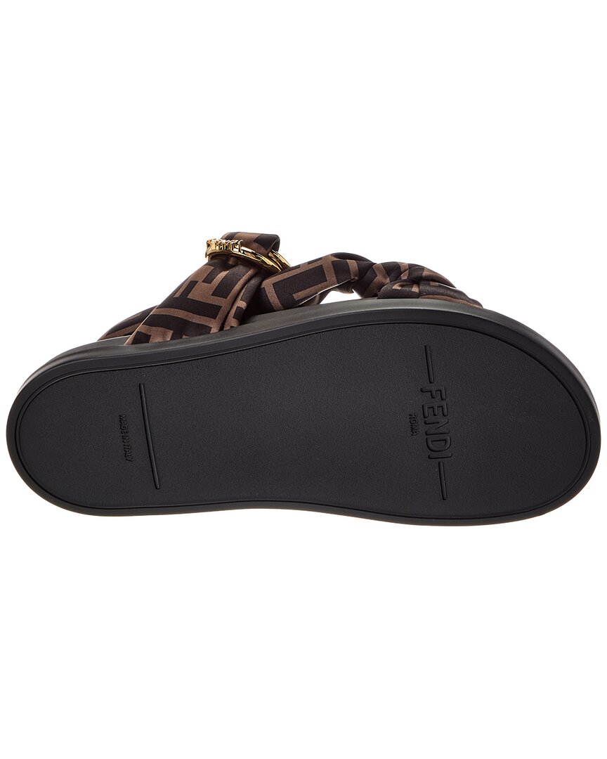 Fendi Feel Ff Satin Sandal Rovelle Bags
