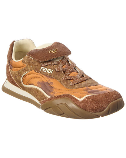 Fendi Wave Pulse Tech Fabric & Suede Sneaker Rovelle Bags