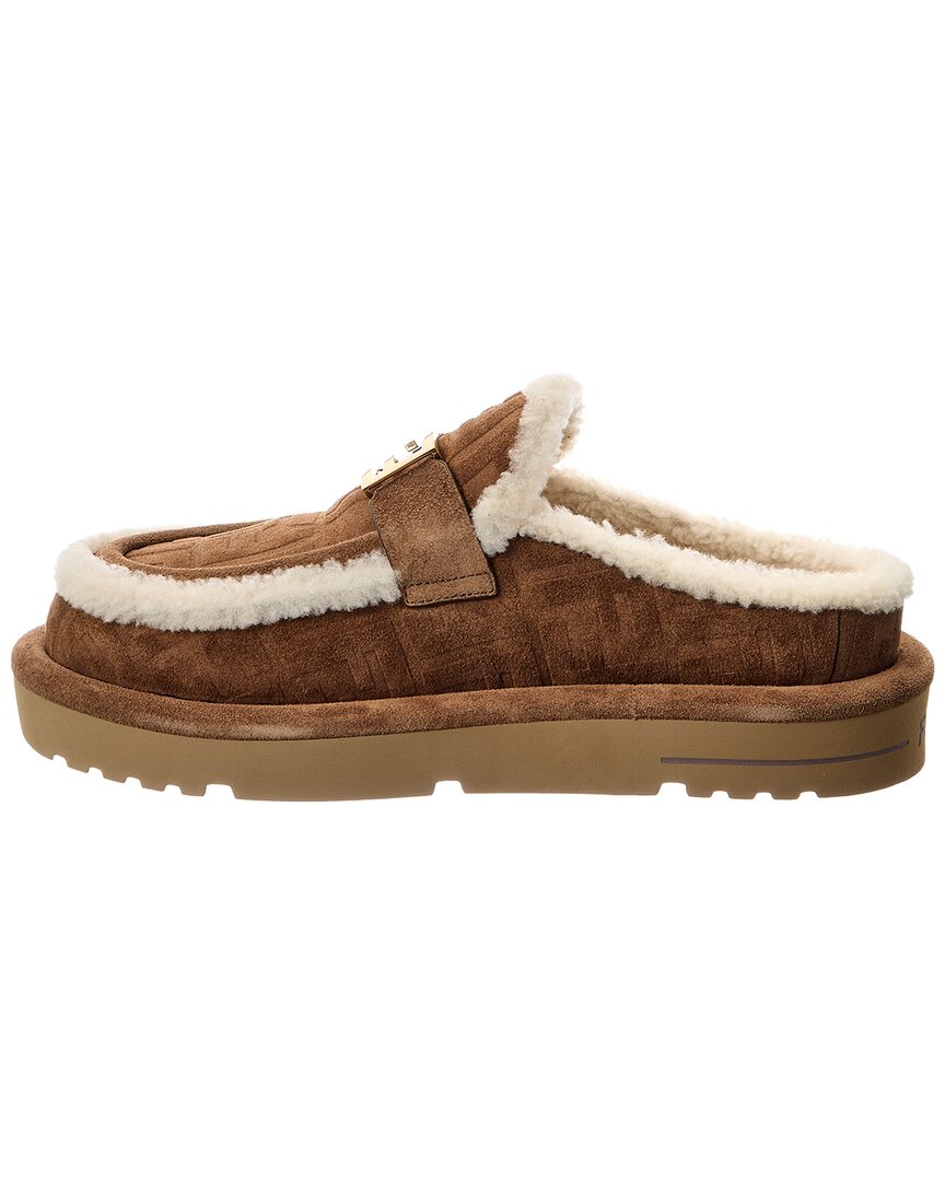 Fendi Apres Ff Suede & Shearling Mule Rovelle Bags