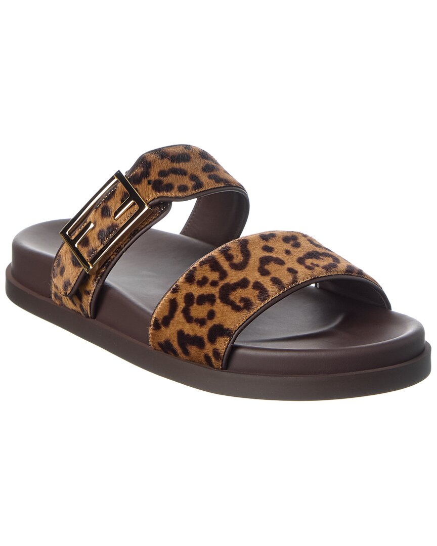 Fendi Feel Haircalf & Leather Sandal Rovelle Bags