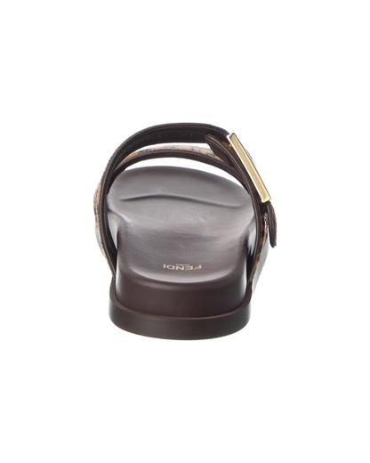 Fendi Feel Haircalf & Leather Sandal Rovelle Bags