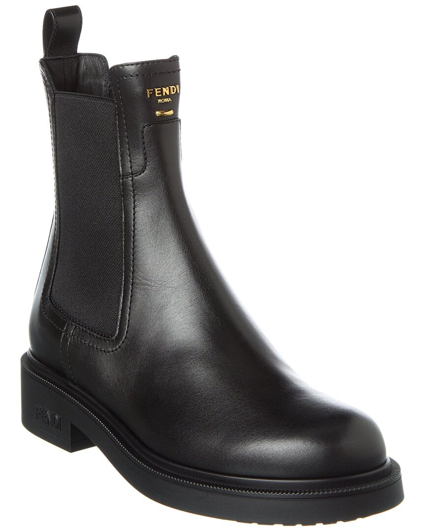 Fendi Filo Leather Biker Boot Rovelle Bags