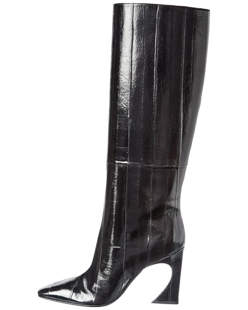 Fendi Arco Fine Patent Over-The-Knee Boot Rovelle Bags