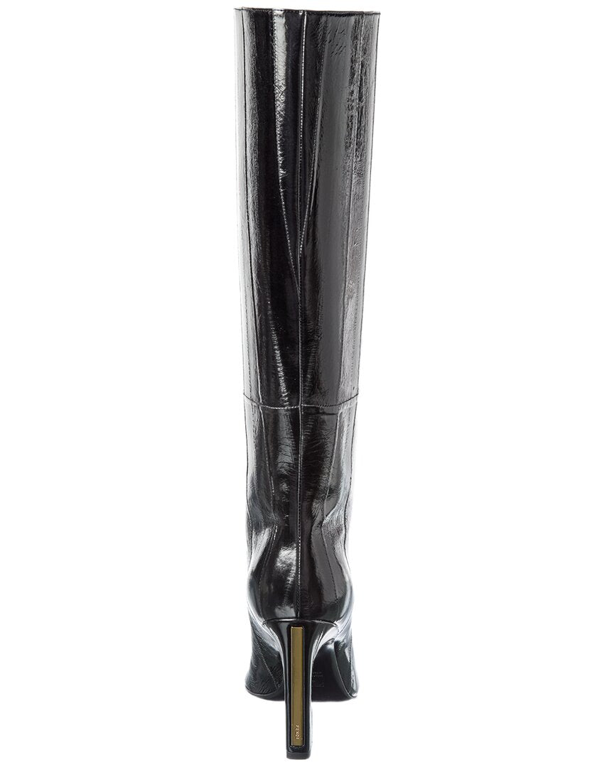Fendi Arco Fine Patent Over-The-Knee Boot Rovelle Bags