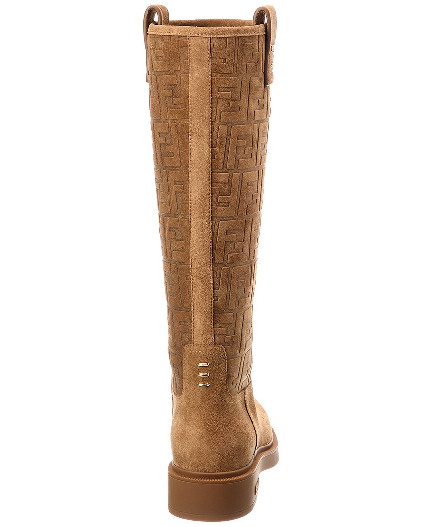 Fendi Filo Ff Suede Knee-High Boot Rovelle Bags