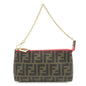 FENDI Zucca Print PVC Chain Accessory Pouch Hand Bag Pink 8BR592 Rovelle Bags