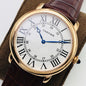 RONDE CARTIE 40MM YELLOW GOLD WHITE DIAL