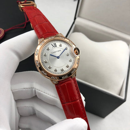 BALLON BLEU 36MM ROSE GOLD CASE DIAMOND NUMERALS