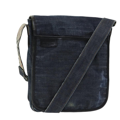 Burberry Nova Brand Canvas Blue Shoulder Bag Style 2