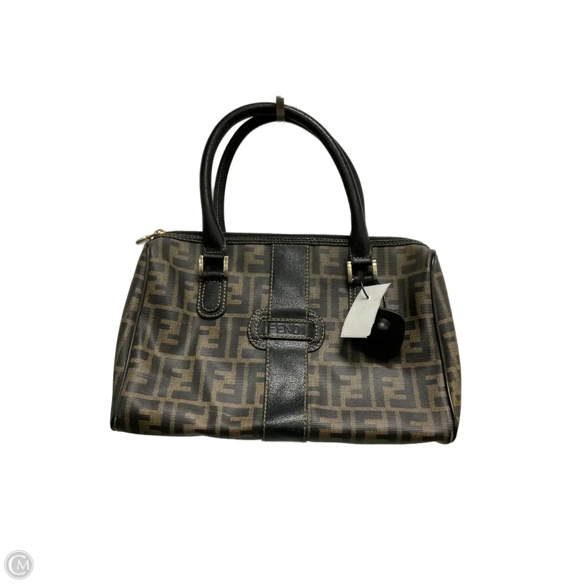 Zucca Boston Bag By Fendi, Size: Medium Rovelle Bags