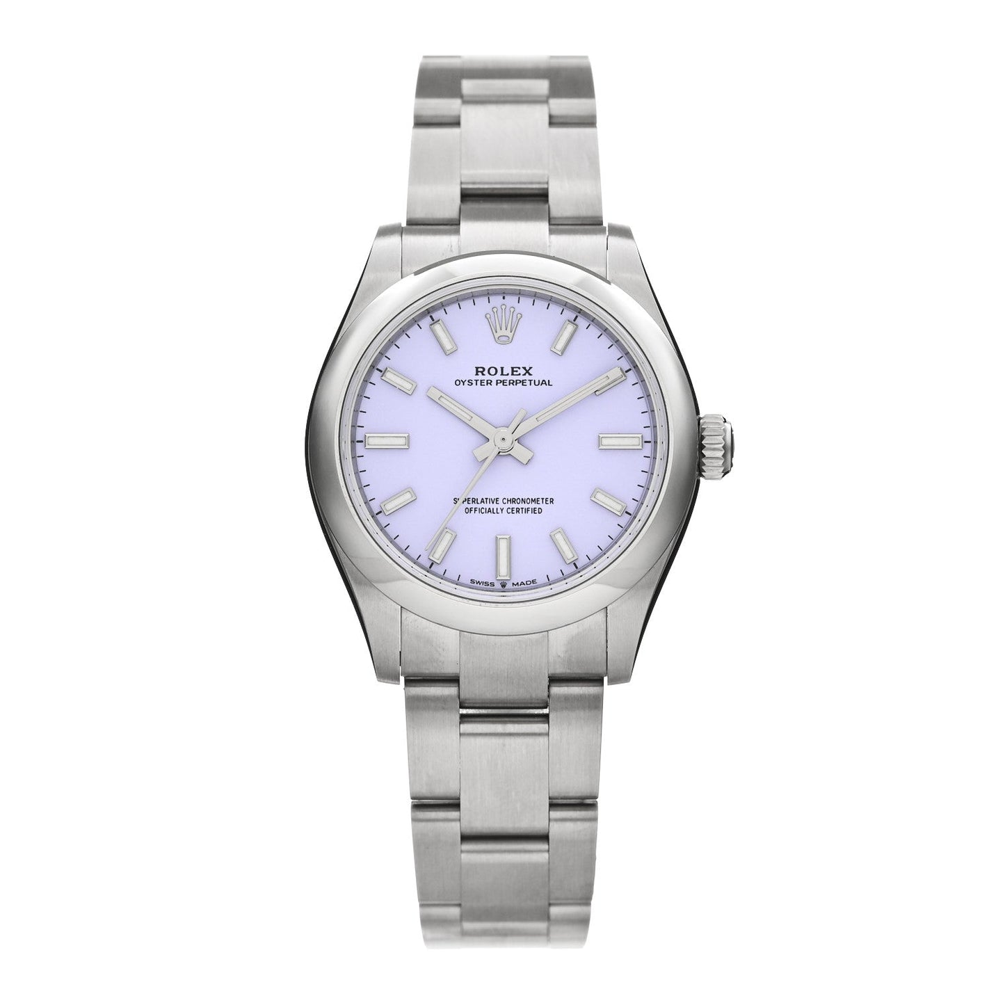 Stainless Steel 31mm Oyster Perpetual Watch Lavender 277200
