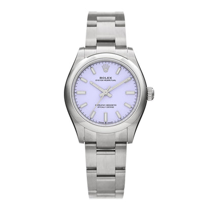 Stainless Steel 31mm Oyster Perpetual Watch Lavender 277200