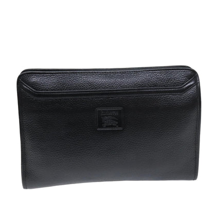 Burberry Brand Leather Black Clutch Bag Style 2