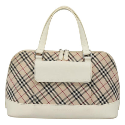 Burberry Nova Check Beige Canvas Handbag ( )