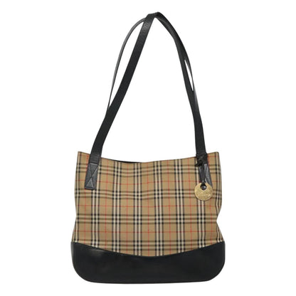 Burberry Nova Check Beige Canvas Shoulder Bag ( )