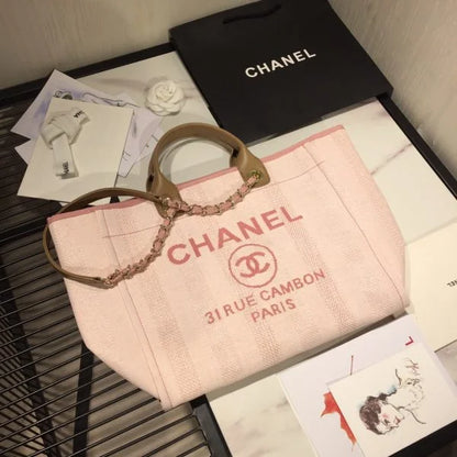 Chanel Tote Canvas Deauville Collection