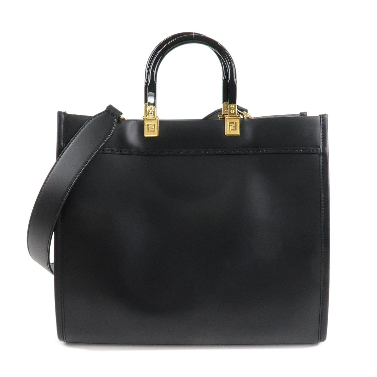 FENDI VERSACE FENDACE Leather Sunshine Medium Tote Bag 8BH386 Rovelle Bags