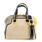 FENDI Chameleon Canvas Patent Leather 2Way Hand Bag Beige 8BL117 Rovelle Bags