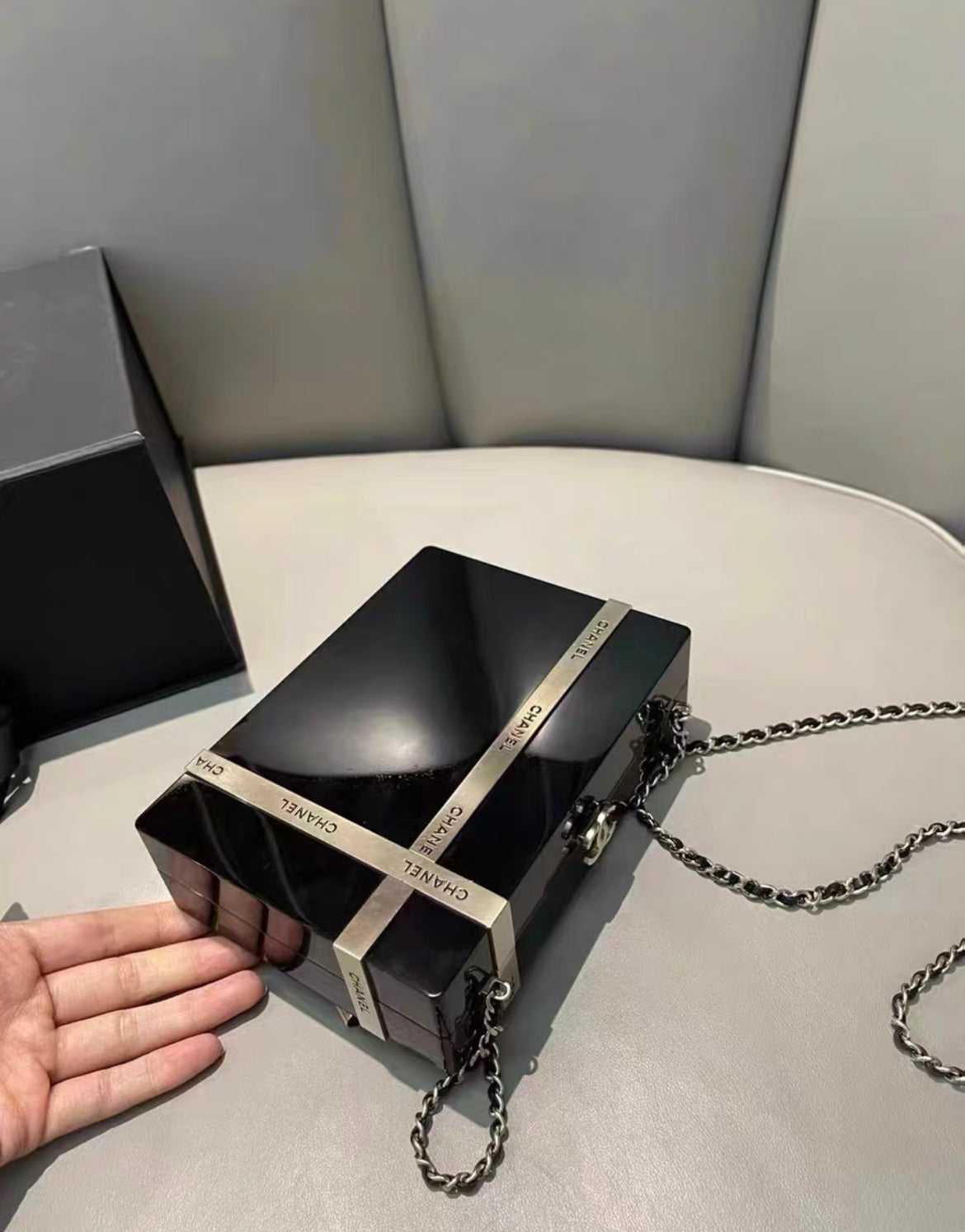 Chanel Luxury Leather Black Handbag Style 10 Rovelle Bags