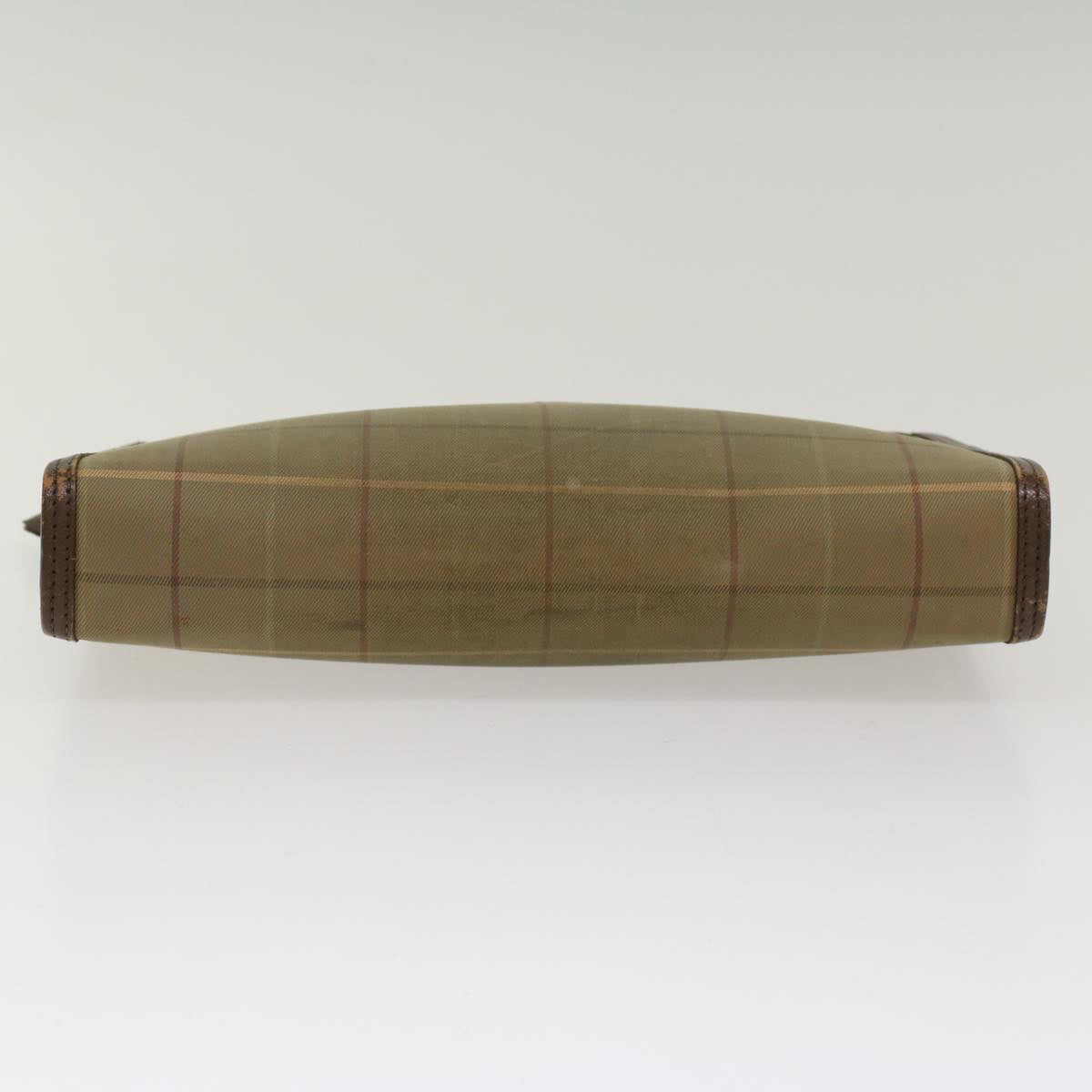 Burberry Brand Canvas Green Clutch Bag Style 3