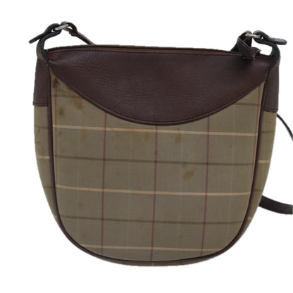 Burberry Nova Brand Canvas Brown Shoulder Bag