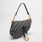 Dior Saddle Bag Medium Shoulder Bag Blue Oblique Jacquard With Shoulder Strap From 2019 Rovelle Bags