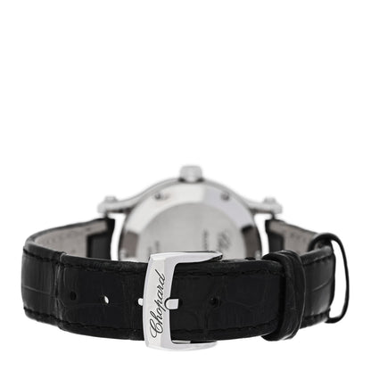 Stainless Steel Alligator 3 Diamond 30mm Happy Sport Quartz Watch