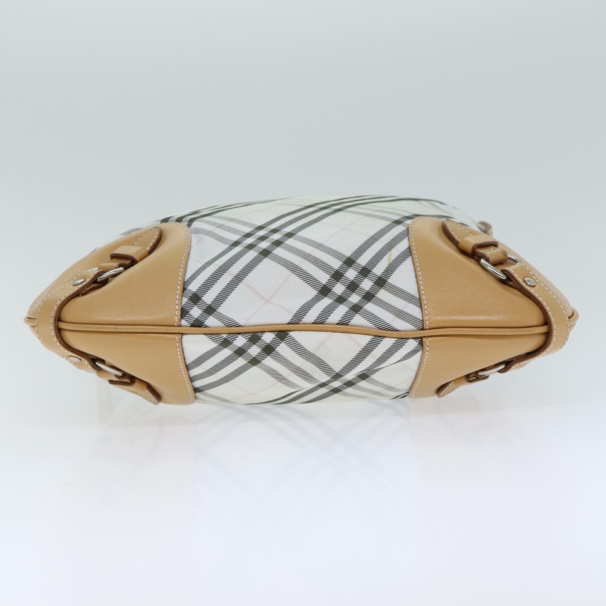 Burberry Nova Brand Canvas White Shoulder Bag Style 50