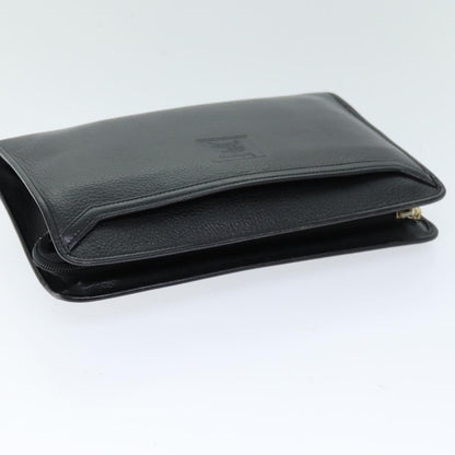 Burberry Brand Leather Black Clutch Bag Style 2