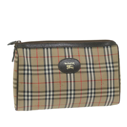 Burberry Brand Canvas Brown Clutch Bag Style 2