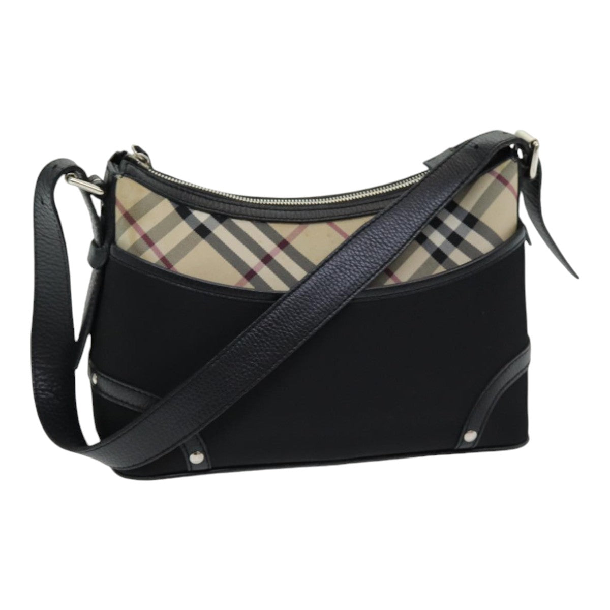 Burberry Nova Brand Check Black Shoulder Bag Style 3