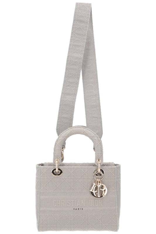 Christian Dior Lady D-Lite Bag Medium Grey Rovelle Bags