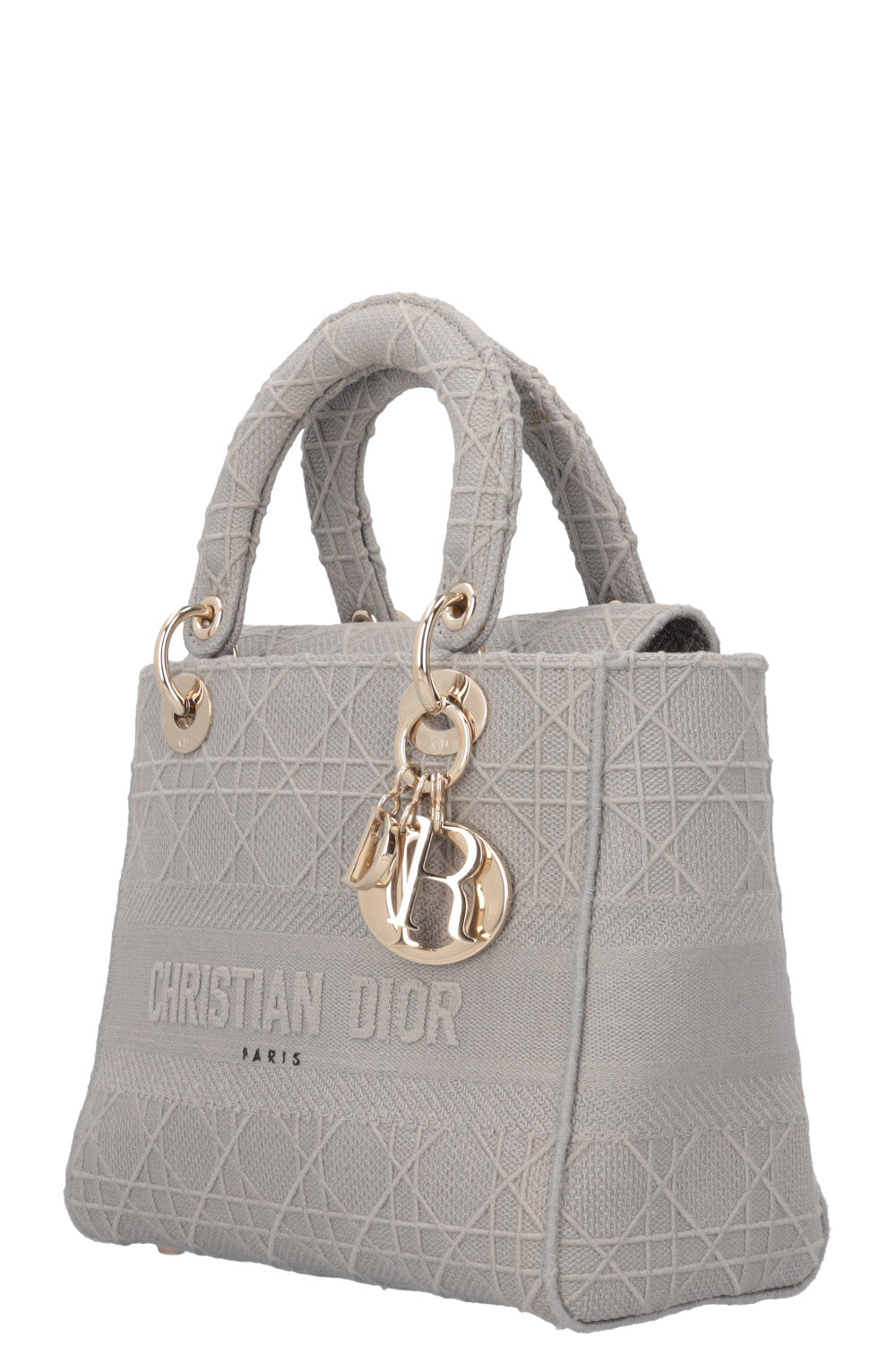 Christian Dior Lady D-Lite Bag Medium Grey Rovelle Bags