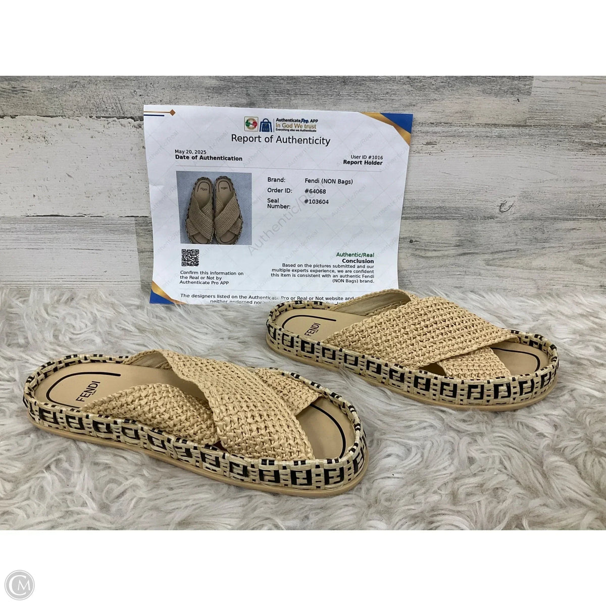 Sandals Luxury Designer By Fendi In Tan, Size: 8 Rovelle Bags