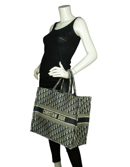 Dior Book Tote Oblique Blue Tote Bag Style 14 Rovelle Bags