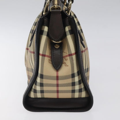 Burberry Nova Check Beige Canvas Handbag ( )