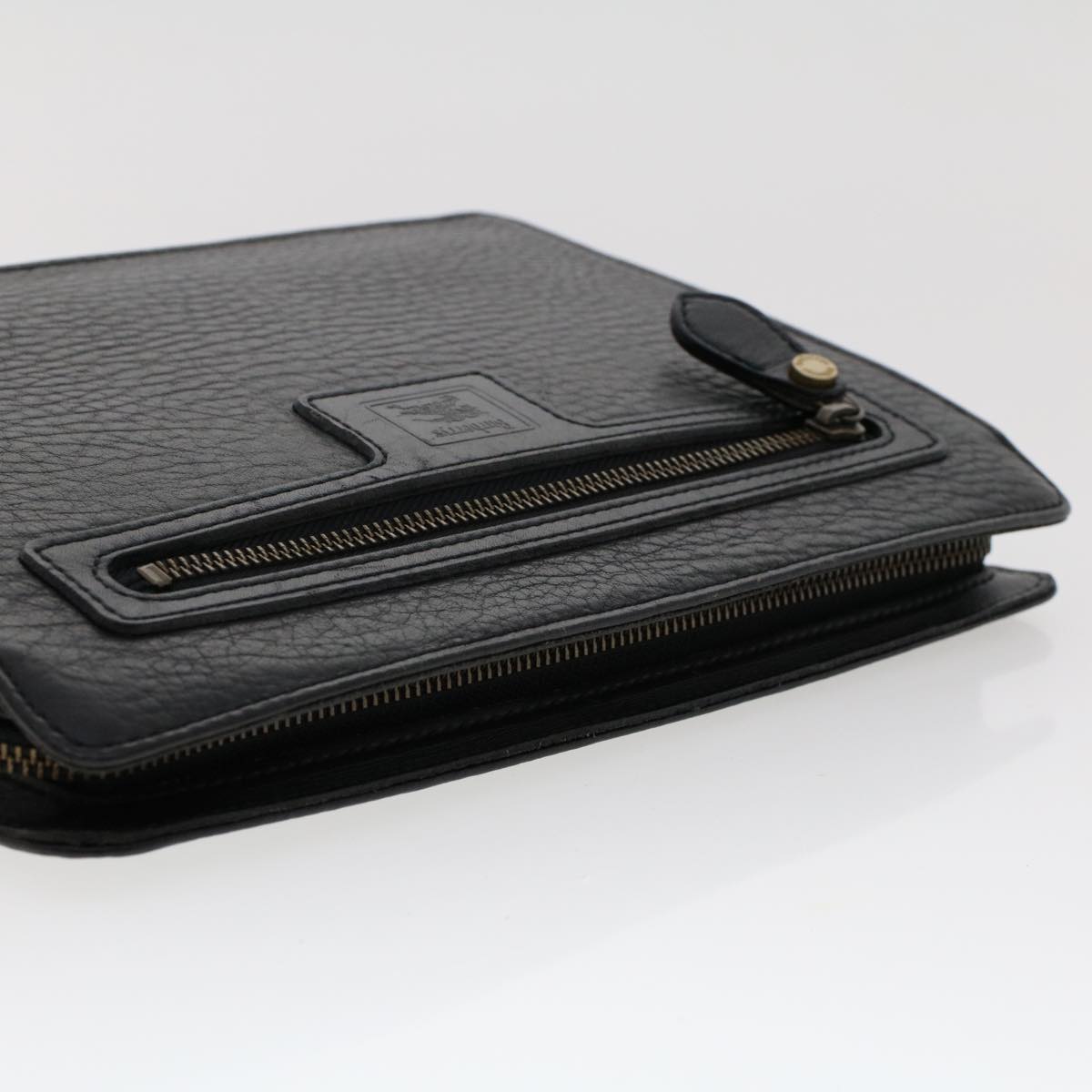 Burberry Brand Leather Black Clutch Bag Style 7