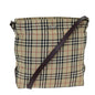 Burberry Nova Brand Canvas White Shoulder Bag Style 62