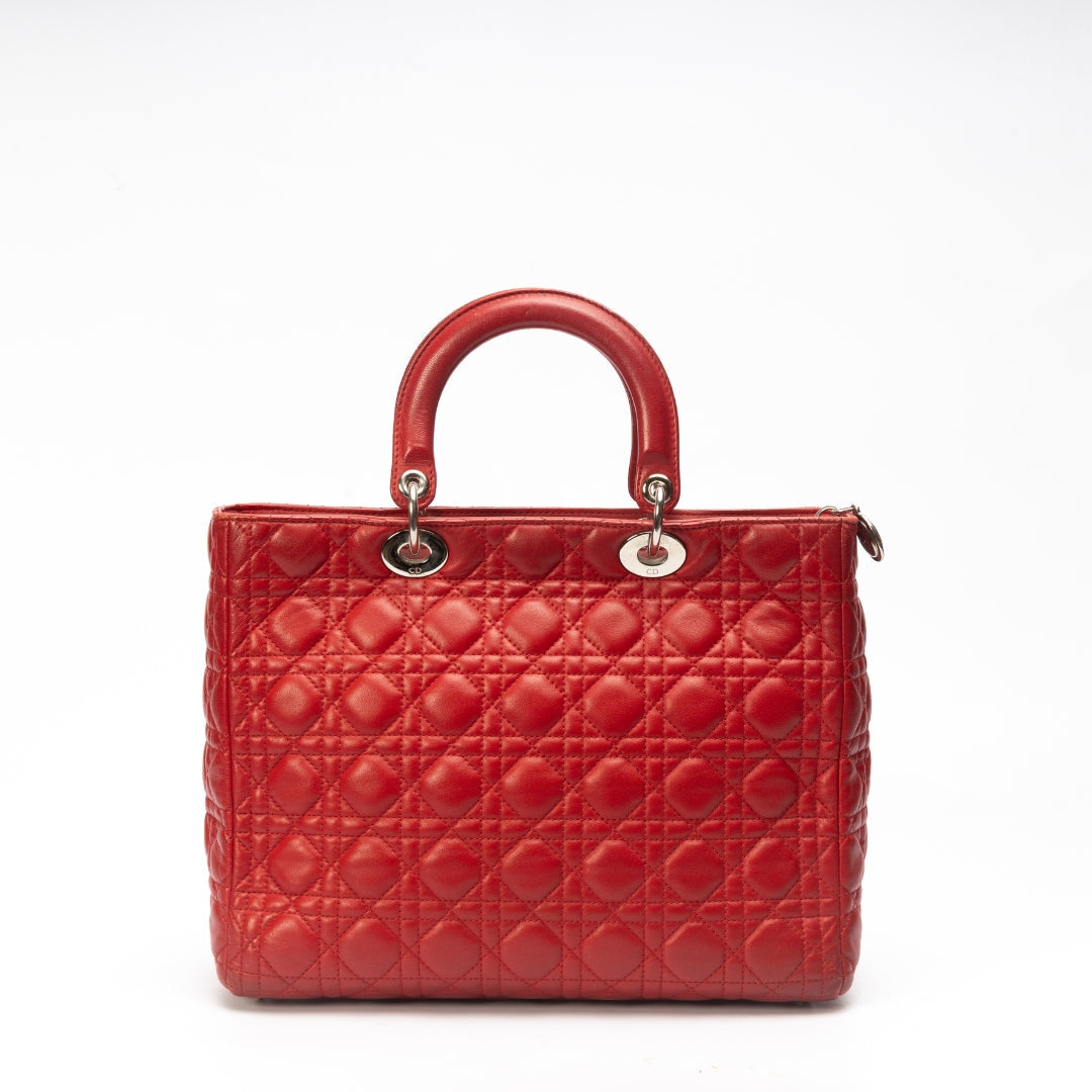Dior Lady Dior Leather Handbag Rovelle Bags