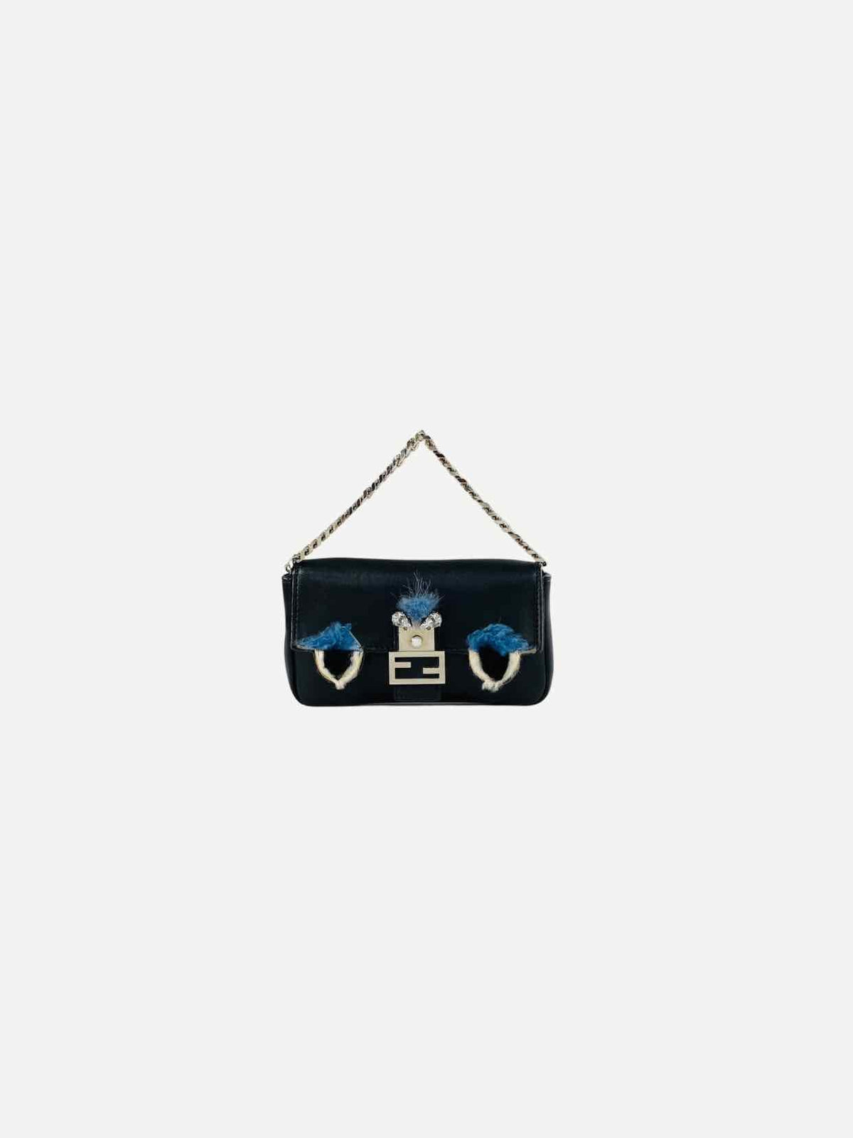 FENDI Micro Buggie Black Baguette Bag Rovelle Bags