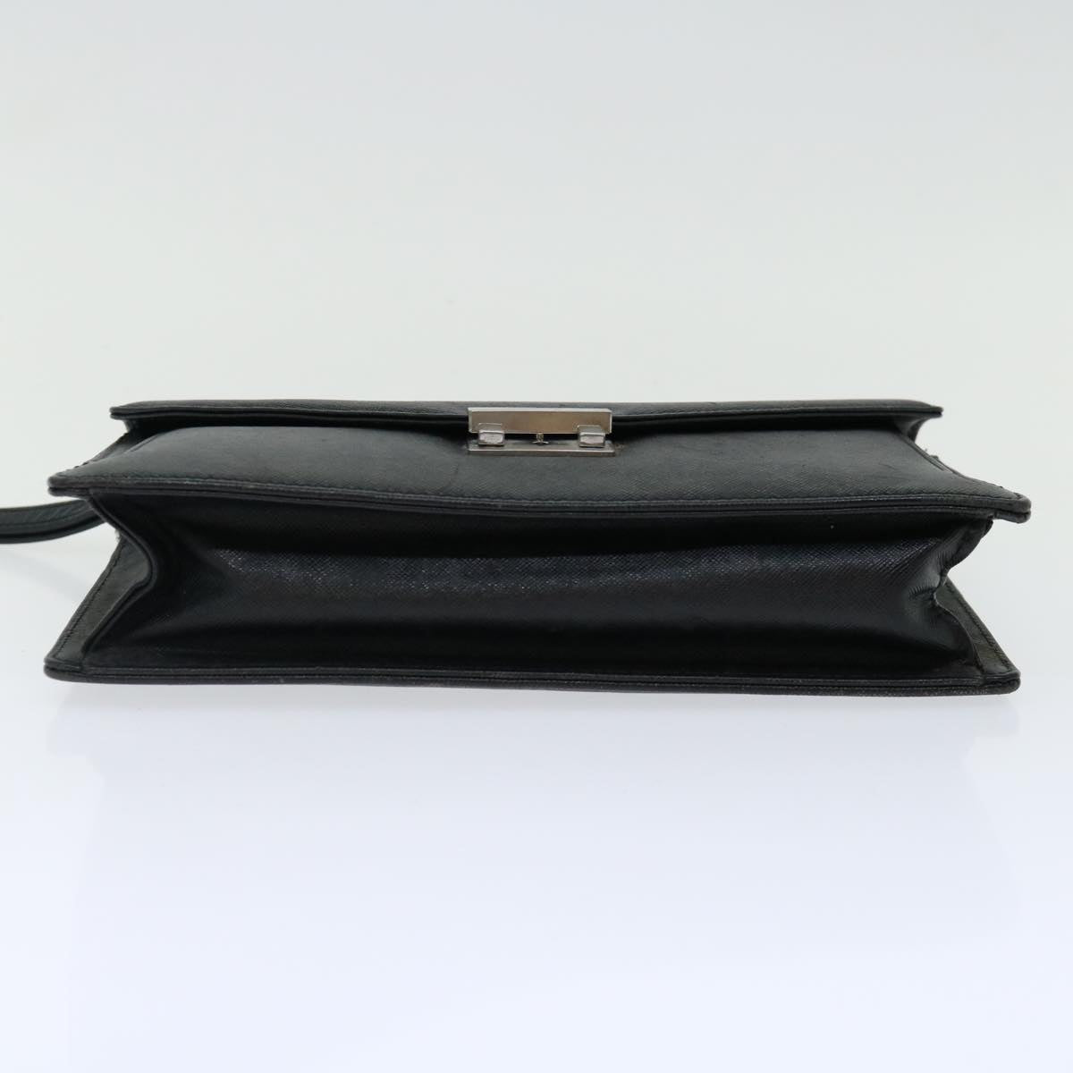 Burberry Brand Collector Leather Black Clutch Bag