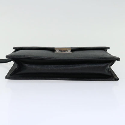 Burberry Brand Collector Leather Black Clutch Bag