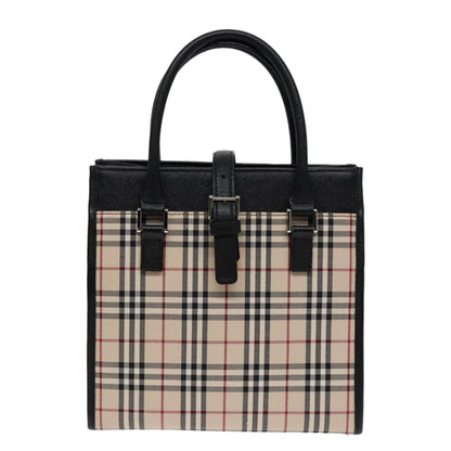 Burberry Nova Check Beige Canvas Handbag ( )