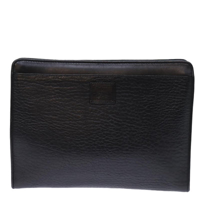 Burberry Brand Leather Black Clutch Bag Style 4